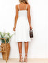 cutout-smocked-sweetheart-neck-cami-dress Sophia's Trends - Sophia's Style-White-L